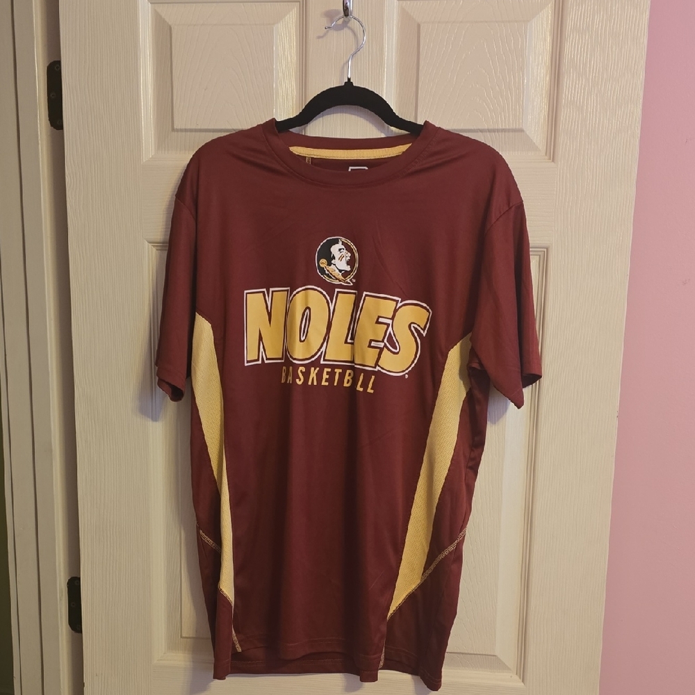 Knights Apparel Red and Yellow‎ Noles Basketball Tee